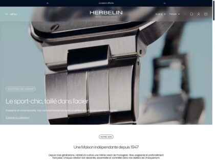 Aperçu du site Herbelin