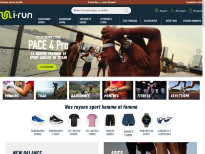 Aperçu du site i-Run