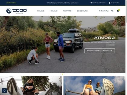 Aperçu du site Topo Athletic