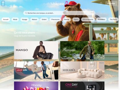 Aperçu du site Veepee