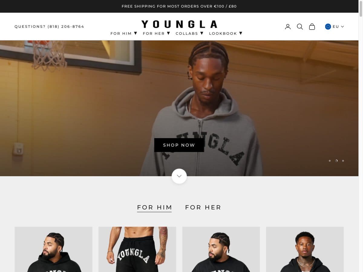 Aperçu du site YoungLA